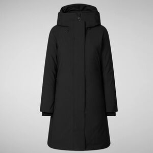 WOMAN'S HOODED PARKA SIENNA IN BLACK